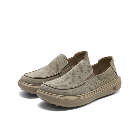 百丽透气布鞋男2025新款夏季商场同款厚底一脚蹬休闲鞋8SW02BM5