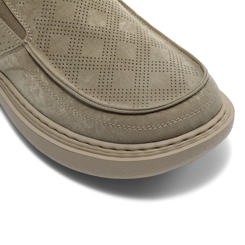 百丽透气布鞋男2025新款夏季商场同款厚底一脚蹬休闲鞋8SW02BM5