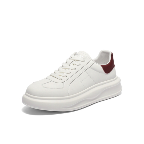 百丽时尚百搭小白鞋男2025新款春季厚底增高撞色休闲板鞋A1826AM5