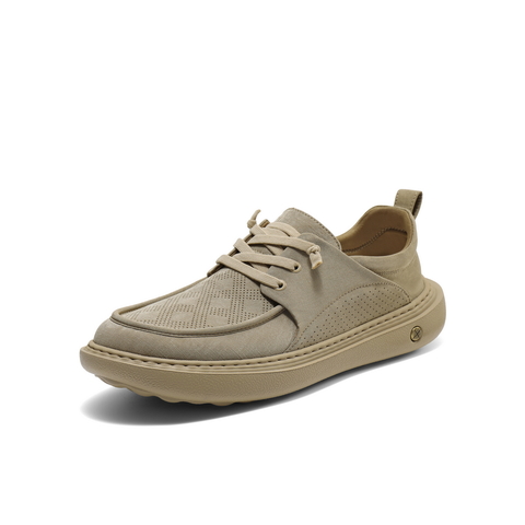 百丽透气布鞋男2025新款夏季商场同款厚底一脚蹬休闲鞋8SW01BM5