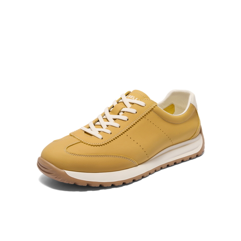 百丽百搭小白鞋男2025新夏商场同款牛皮革休闲德训运动鞋8SY01BM5