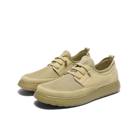 百丽网面透气休闲鞋男鞋2025夏季新款舒适厚底套脚工装鞋A1954BM5