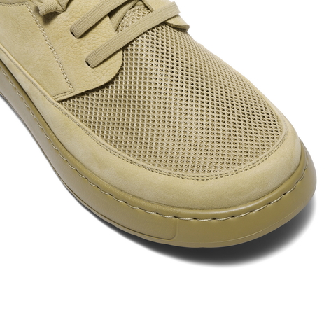 百丽网面透气休闲鞋男鞋2025夏季新款舒适厚底套脚工装鞋A1954BM5