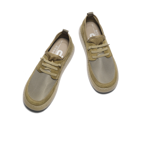 百丽网面透气休闲鞋男鞋2025夏季新款舒适厚底套脚工装鞋A1954BM5