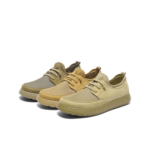 百丽网面透气休闲鞋男鞋2025夏季新款舒适厚底套脚工装鞋A1954BM5