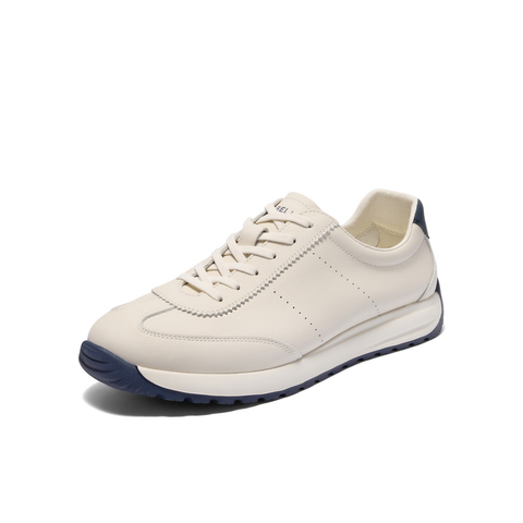 百丽百搭小白鞋男2025新夏商场同款牛皮革休闲德训运动鞋8SY01BM5