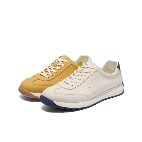 百丽百搭小白鞋男2025新夏商场同款牛皮革休闲德训运动鞋8SY01BM5