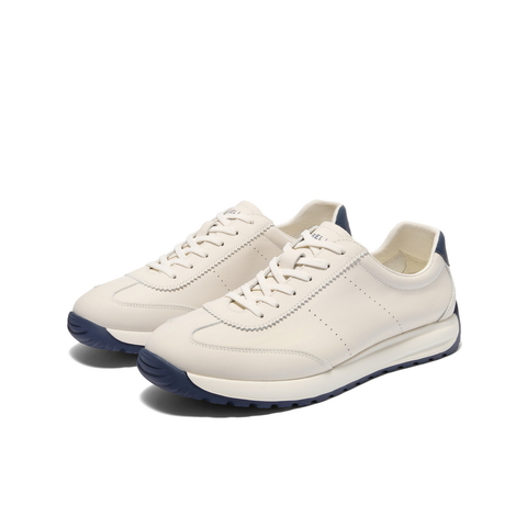 百丽百搭小白鞋男2025新夏商场同款牛皮革休闲德训运动鞋8SY01BM5