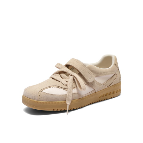 百丽运动风休闲玛丽珍鞋女2025春新魔术贴休闲德训鞋D8N1DAA5