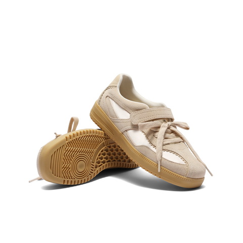 百丽运动风休闲玛丽珍鞋女2025春新魔术贴休闲德训鞋D8N1DAA5