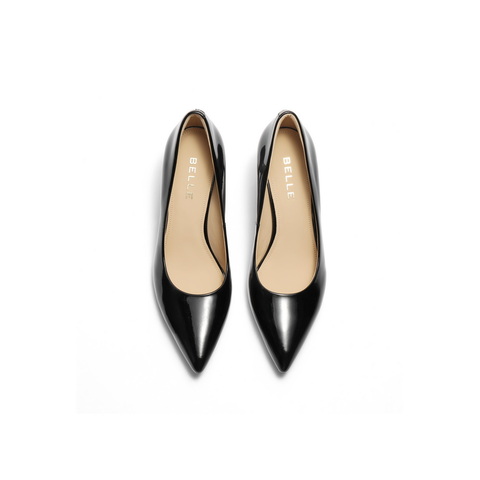 百丽尖头时尚优雅单鞋2025春新真皮气质显瘦高跟鞋3O403AQ5