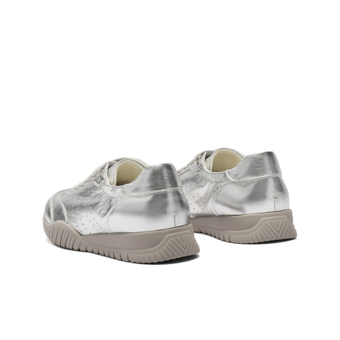 百丽薄底阿甘鞋女2025春新商场同款真皮运动风休闲鞋D8M1DAM5