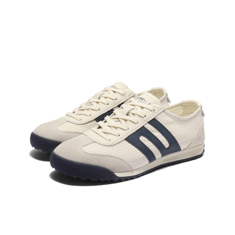 百丽打孔透气休闲运动鞋男2025新款夏商场同款复古德训鞋8TJ01BM5