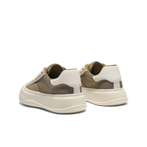 百丽网面透气休闲板鞋男2025新款夏季厚底增高时尚布鞋A2017BM5