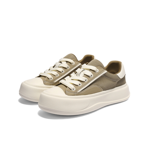 百丽网面透气休闲板鞋男2025新款夏季厚底增高时尚布鞋A2017BM5