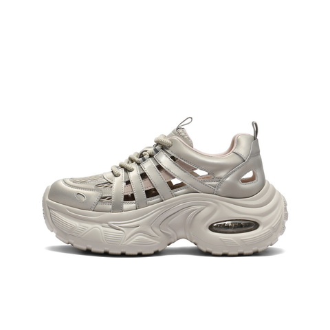 百丽透气网老爹鞋女2025夏新商场同款厚底休闲鞋D9K1DBM5