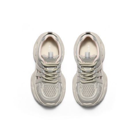 百丽透气网老爹鞋女2025夏新商场同款厚底休闲鞋D9K1DBM5