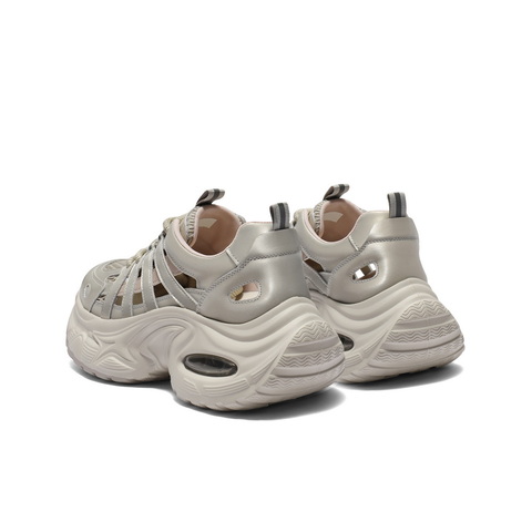 百丽透气网老爹鞋女2025夏新商场同款厚底休闲鞋D9K1DBM5