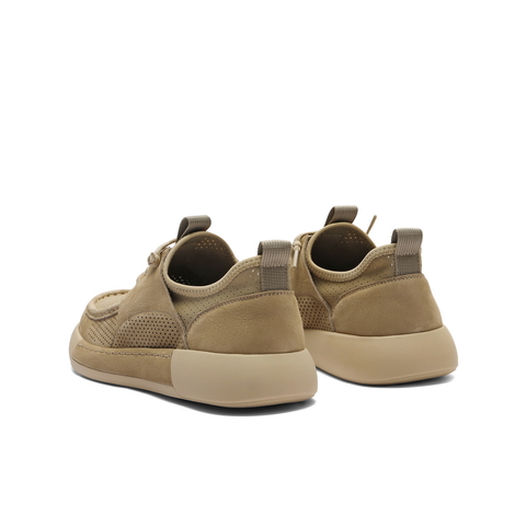 百丽打孔透气户外工装鞋男2025夏季新舒适厚底套脚休闲鞋A2000BM5