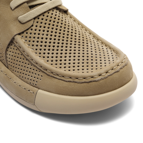 百丽打孔透气户外工装鞋男2025夏季新舒适厚底套脚休闲鞋A2000BM5