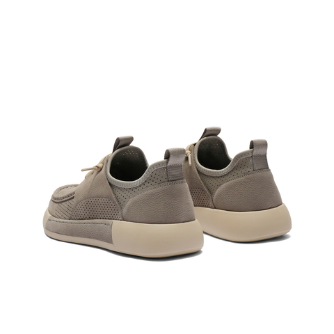 百丽打孔透气户外工装鞋男2025夏季新舒适厚底套脚休闲鞋A2000BM5