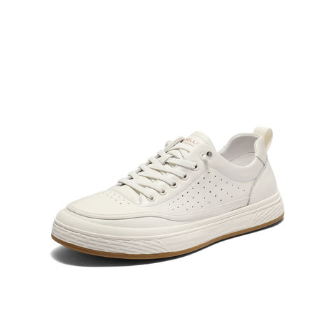 百丽打孔透气休闲鞋男鞋2025新款夏季时尚百搭一脚蹬板鞋A2001BM5