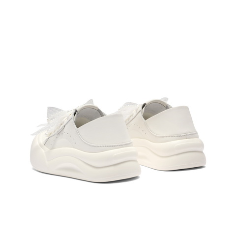 百丽可两穿板鞋女2025秋新可爱蝴蝶结厚底增高休闲鞋B2629CM5