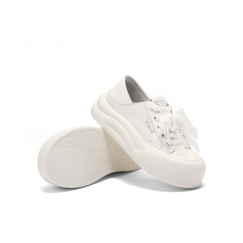 百丽可两穿板鞋女2025秋新可爱蝴蝶结厚底增高休闲鞋B2629CM5