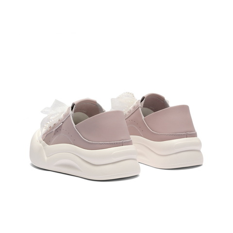 百丽可两穿板鞋女2025秋新可爱蝴蝶结厚底增高休闲鞋B2629CM5