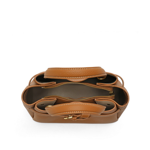 百丽包包女托斯卡纳系列秋冬真皮头层牛皮妈妈斜挎手提包X9269DX3