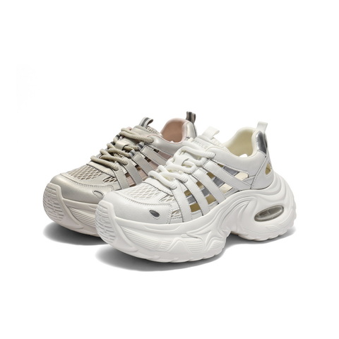 百丽透气网老爹鞋女2025夏新商场同款厚底休闲鞋D9K1DBM5