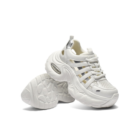 百丽透气网老爹鞋女2025夏新商场同款厚底休闲鞋D9K1DBM5