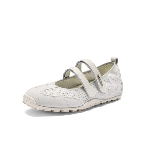 百丽芭蕾风网休闲鞋女2025夏新商场同款双魔术贴玛丽珍鞋D8L1DBQ5