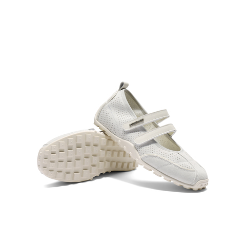 百丽芭蕾风网休闲鞋女2025夏新商场同款双魔术贴玛丽珍鞋D8L1DBQ5