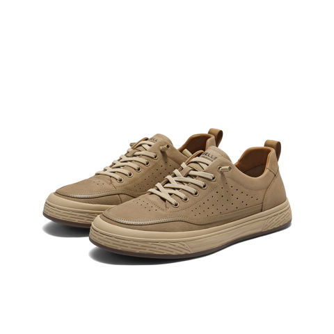 百丽打孔透气休闲鞋男鞋2025新款夏季时尚百搭一脚蹬板鞋A2001BM5