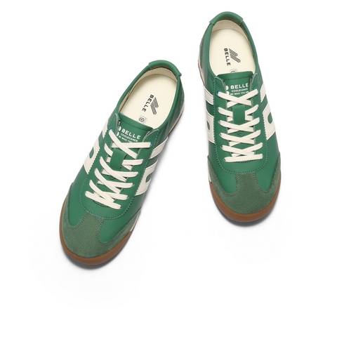 百丽小轻甘男鞋2025新款秋季复古撞色德训鞋休闲运动鞋8RG01CM5