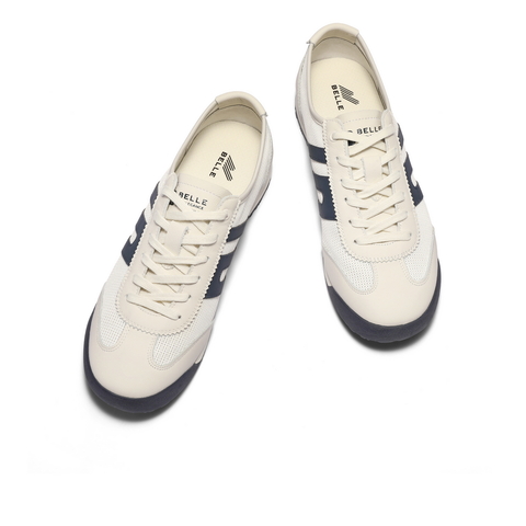 百丽小轻甘男鞋2025新款秋季复古撞色德训鞋休闲运动鞋8RG01CM5