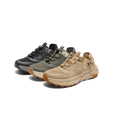 百丽厚底增高休闲健步鞋男2025夏新网面透气户外运动跑鞋A1917BM5