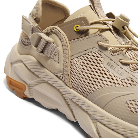 百丽厚底增高休闲健步鞋男2025夏新网面透气户外运动跑鞋A1917BM5