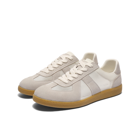 百丽网面透气休闲板鞋男2025新款夏季拼接撞色复古德训鞋A1994BM5