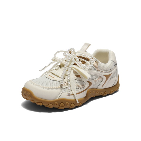 百丽舒适透气网面休闲鞋女2025夏新时尚双鞋带薄底休闲鞋B2729BM5