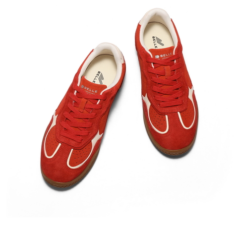 百丽复古德训慢跑鞋男鞋2025新款秋季舒适潮搭休闲板鞋A2007CM5