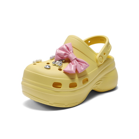 百丽时尚两穿洞洞鞋女2025夏新商场同款厚底包头拖鞋D9G1DBL5