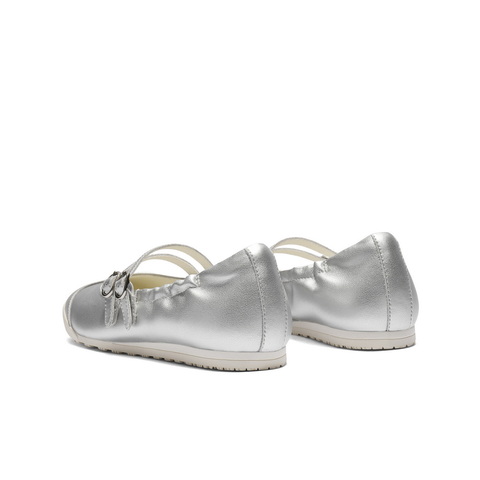 百丽双魔术贴休闲玛丽珍鞋女2025夏新商场同款薄底浅口鞋D9D1DBQ5