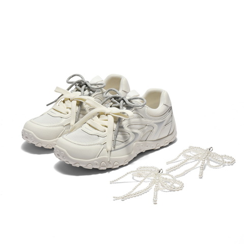 百丽舒适透气网面休闲鞋女2025夏新时尚双鞋带薄底休闲鞋B2729BM5