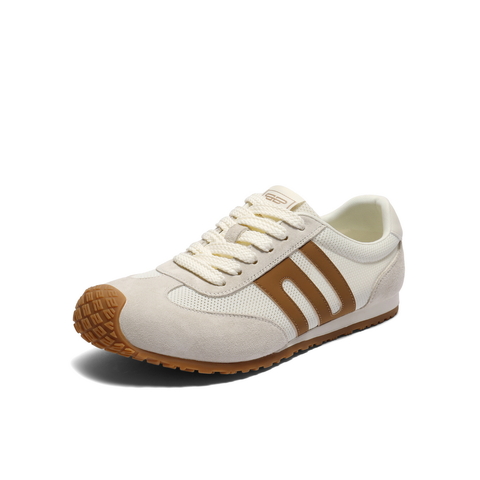 百丽拼接透气德训鞋男2025新款秋商场同款复古休闲阿甘鞋8TM01CM5