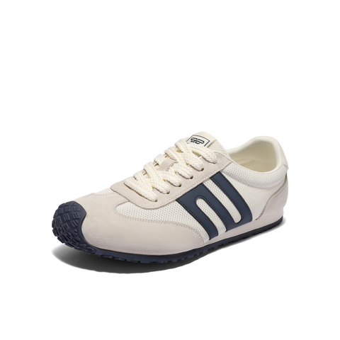 百丽拼接透气德训鞋男2025新款秋商场同款复古休闲阿甘鞋8TM01CM5