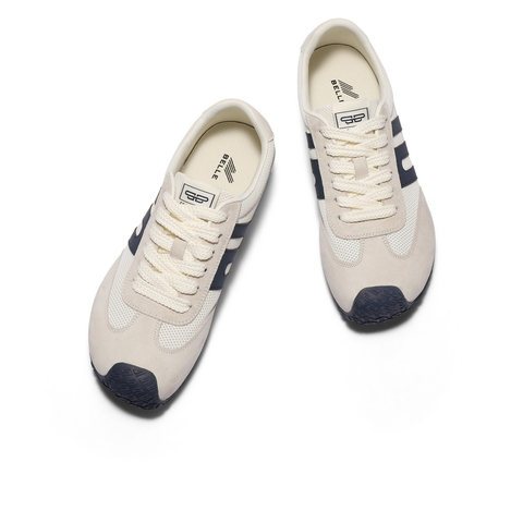 百丽拼接透气德训鞋男2025新款秋商场同款复古休闲阿甘鞋8TM01CM5