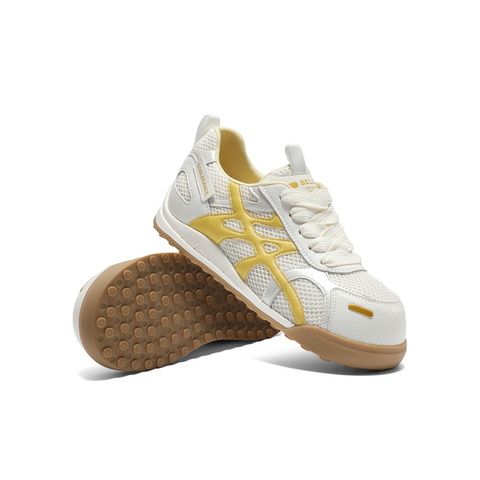 百丽撞色可爱圆头阿甘鞋女2025秋新透气网面薄底休闲鞋B2766CM5