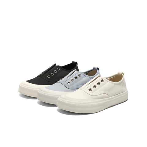 百丽便捷免系带帆布鞋女2025秋新舒适百搭休闲板鞋B2747CM5